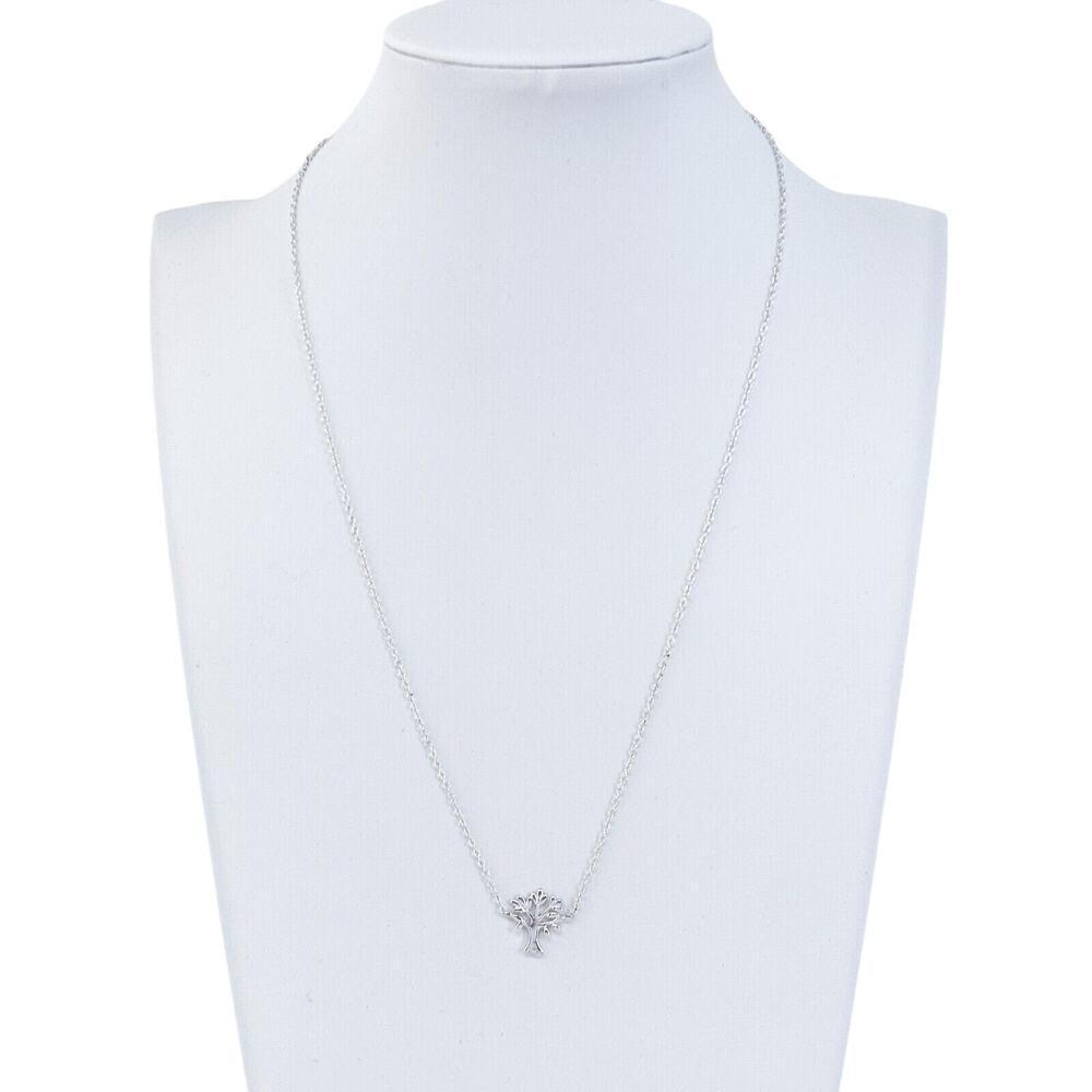 Sterling Silver 925 Adjustable Tree of Life Pendant Necklace | 16"-18"